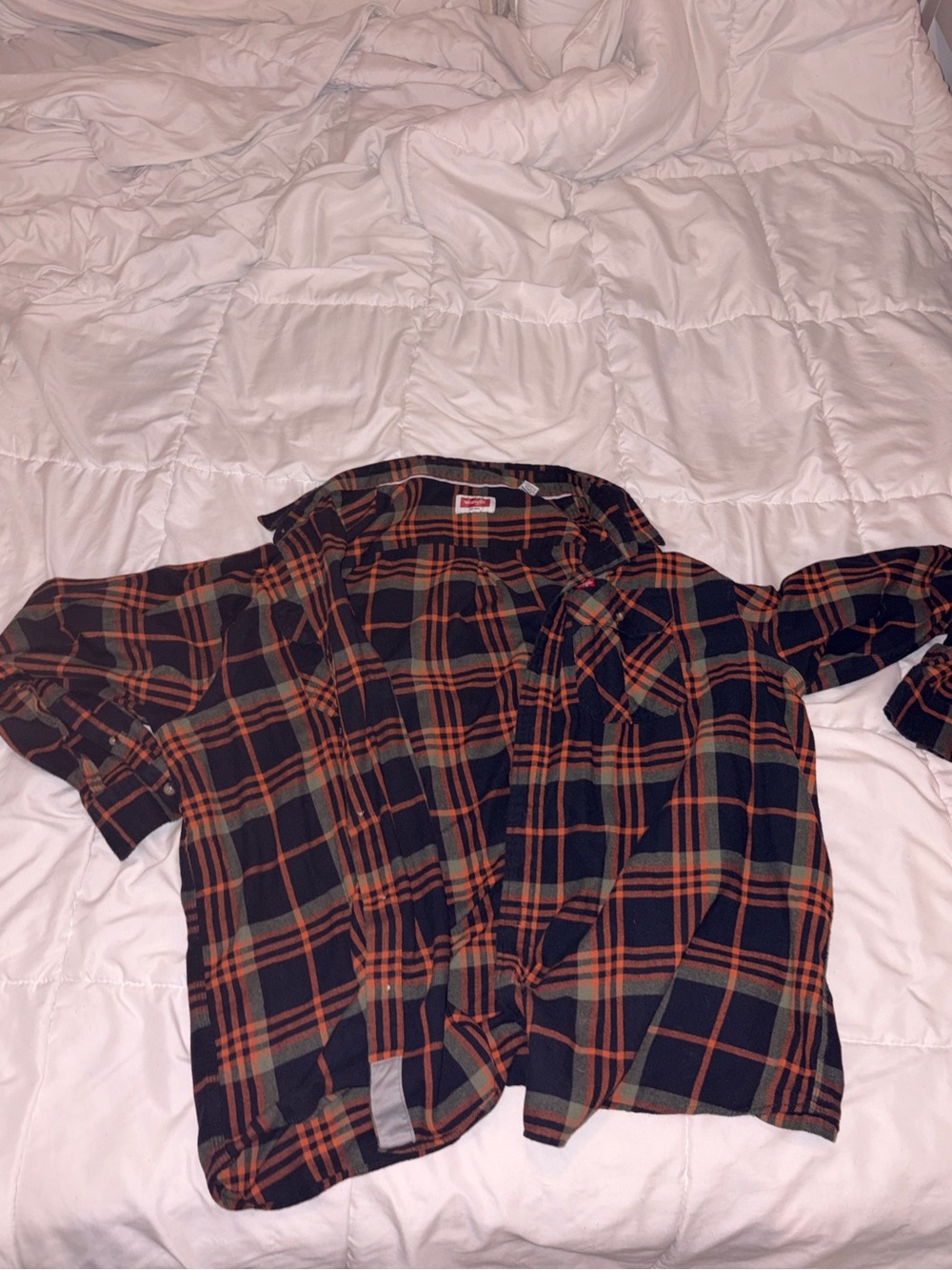 Oversized wrangler flannel